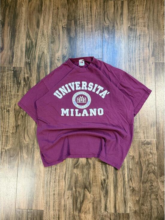 Fruit of the Loom Other - Vintage Universita Milano Faded T Shirt Size XL